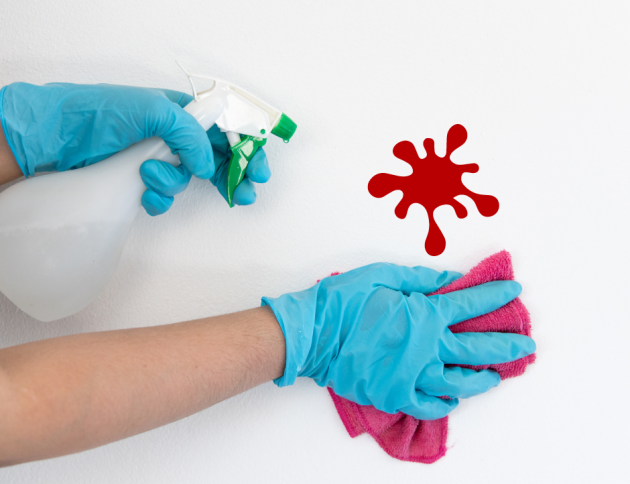 quitar manchas de sangre secas